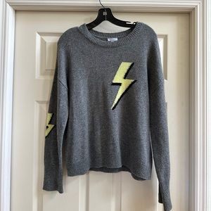 Rails Cashmere Sweater with Lightning Bolts Size M NEW WITH TAGS